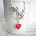 Silver Anchor Necklace - Yo..